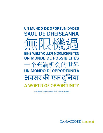 Vorschaubild Canaccord Genuity Group Jahresbericht 2012