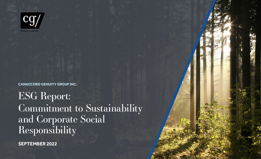 Miniature Canaccord Genuity Group Rapport ESG 2022