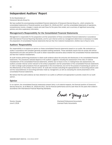 Thumbnail Canaccord Genuity Group Financial Statement 2018