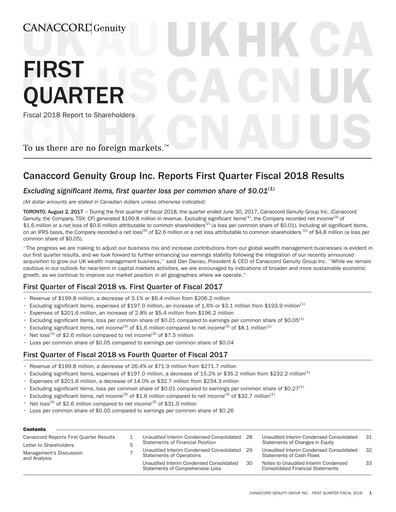 Thumbnail Canaccord Genuity Group Quarterly Report 2018-q1