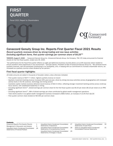 Thumbnail Canaccord Genuity Group Quarterly Report 2021-q1