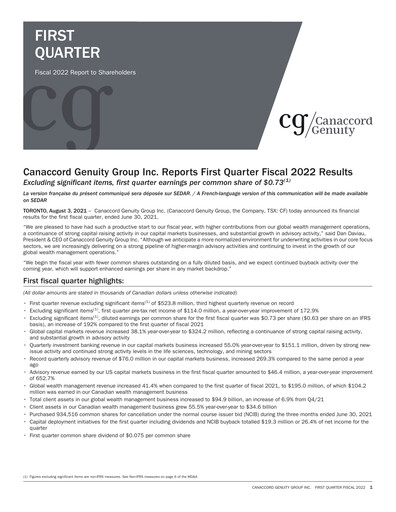 Thumbnail Canaccord Genuity Group Quarterly Report 2022-q1
