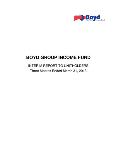 Thumbnail Boyd Group Quarterly Report 2013-q1