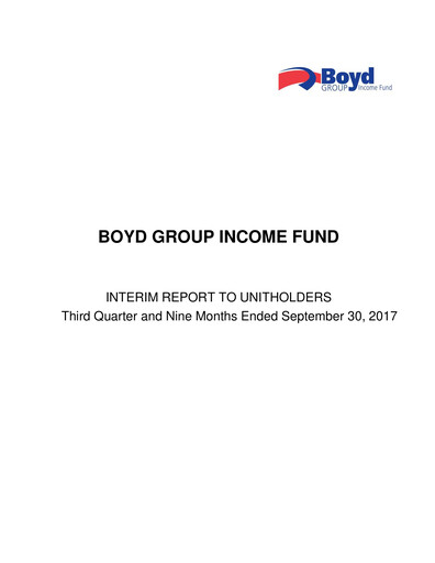 Thumbnail Boyd Group Quarterly Report 2017-q3