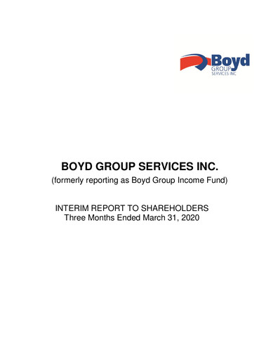Thumbnail Boyd Group Quarterly Report 2020-q1