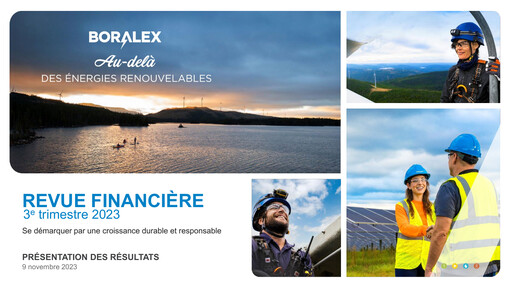 Thumbnail Boralex Financial Report 2023-q3