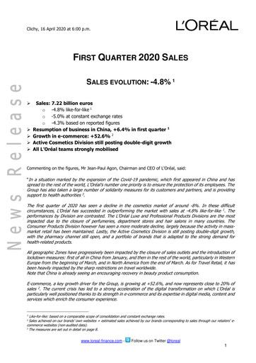 Thumbnail L'Oréal Quarterly Report 2020-q1