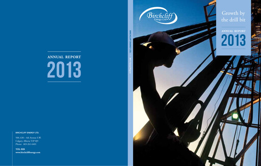 Thumbnail Birchcliff Energy Annual Report 2013