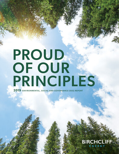 Thumbnail Birchcliff Energy ESG Report 2019