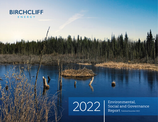 Thumbnail Birchcliff Energy ESG Report 2022