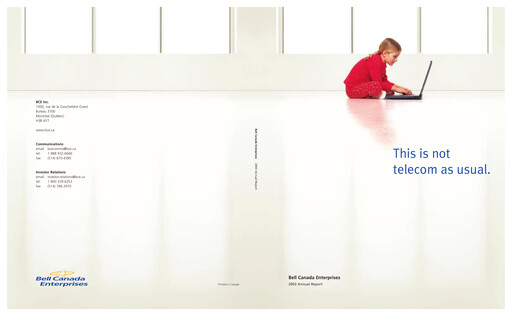 Thumbnail BCE Annual Report 2003