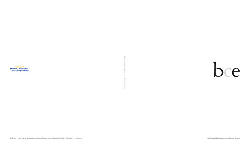 Thumbnail BCE Annual Report 2004