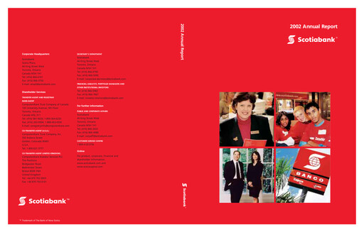 Thumbnail Scotiabank Annual Report 2002