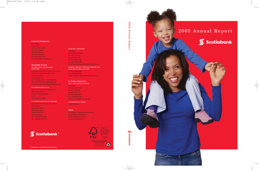 Thumbnail Scotiabank Annual Report 2003