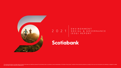Thumbnail Scotiabank ESG Report 2021