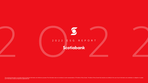 Thumbnail Scotiabank ESG Report 2022