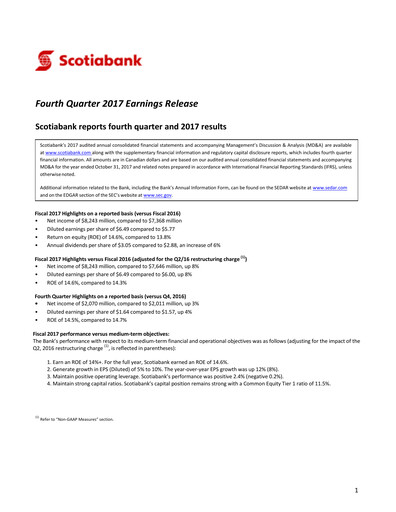 Thumbnail Scotiabank Financial Statement 2017
