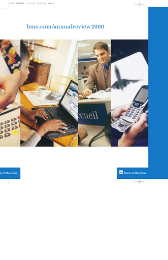 Thumbnail Bank of Montreal
 Annual Report 2000