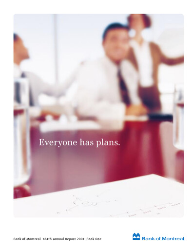 Thumbnail Bank of Montreal
 Annual Report 2001
