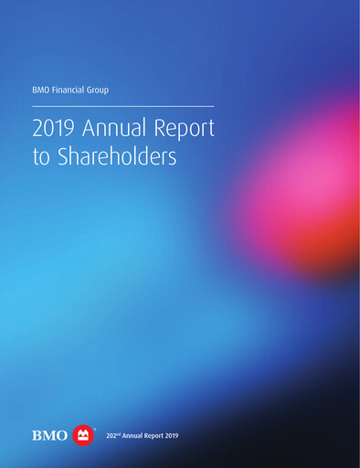 Thumbnail Bank of Montreal
 Annual Report 2019