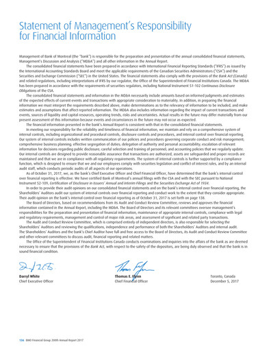 Thumbnail Bank of Montreal
 Financial Statement 2017