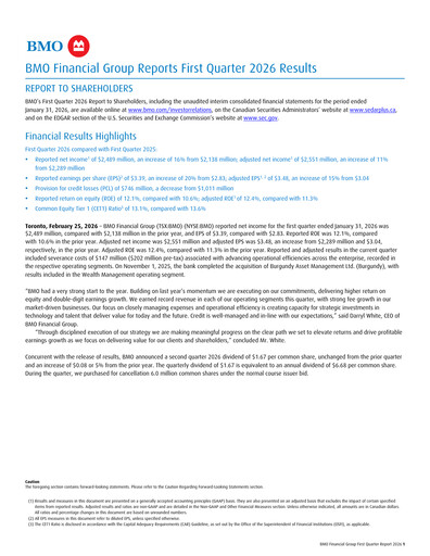 Thumbnail Bank of Montreal
 Quarterly Report 2026-q1