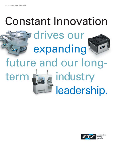 Thumbnail ATS Automation Annual Report 2002