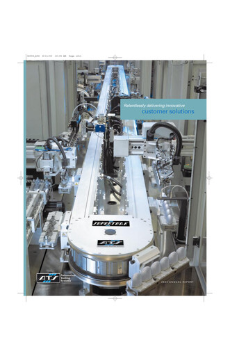 Thumbnail ATS Automation Annual Report 2003