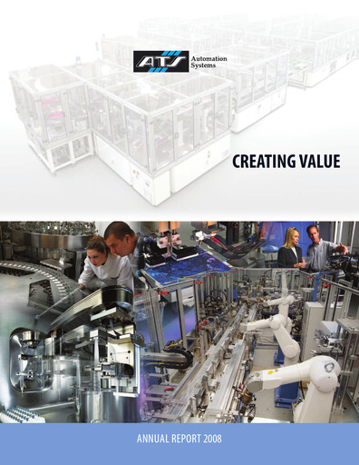 Thumbnail ATS Automation Annual Report 2008