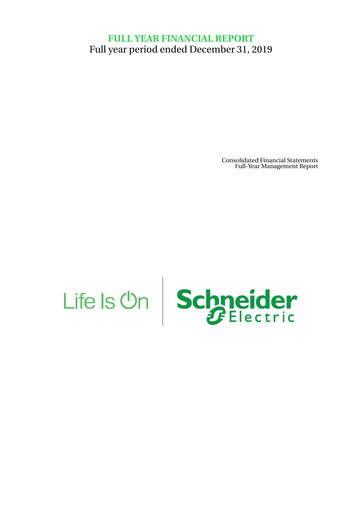 Thumbnail Schneider Electric Financial Statement 2019