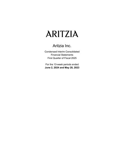 Vorschaubild Aritzia Quartalsbericht 2025-q1