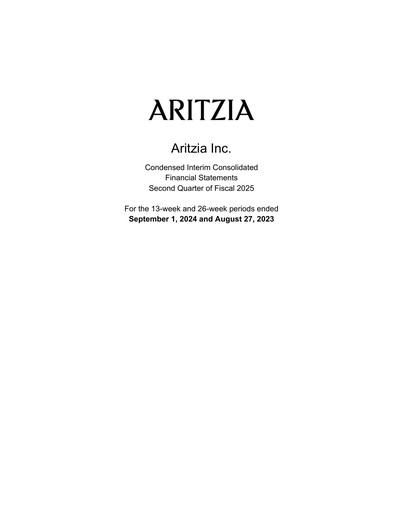 Vorschaubild Aritzia Quartalsbericht 2025-q2