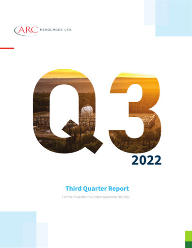 Thumbnail ARC Resources
 Quarterly Report 2022-q3