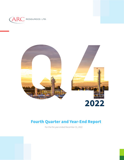 Miniature ARC Resources
 Rapport trimestriel 2022-q4