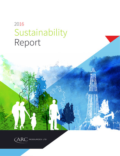 Thumbnail ARC Resources
 Sustainability Report 2016