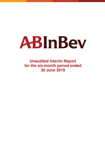 Vorschaubild Anheuser-Busch Inbev Halbjahresbericht 2019-h1