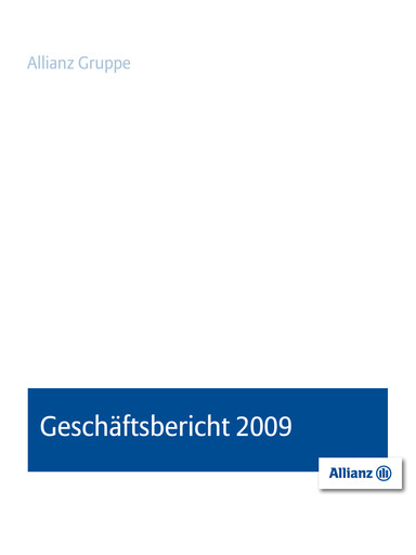 Thumbnail Allianz SE Annual Report 2009