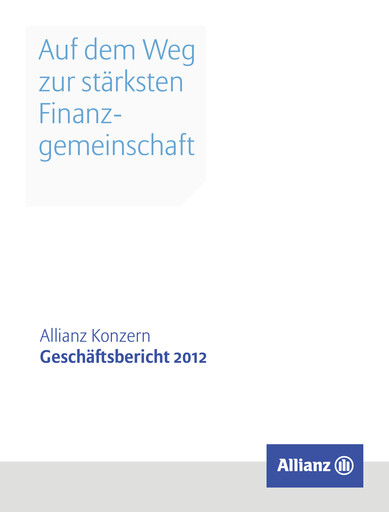Thumbnail Allianz SE Annual Report 2012