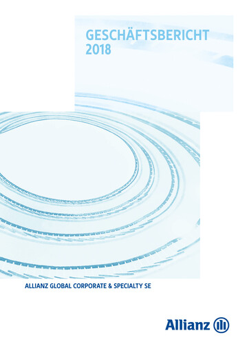 Thumbnail Allianz SE Annual Report 2018