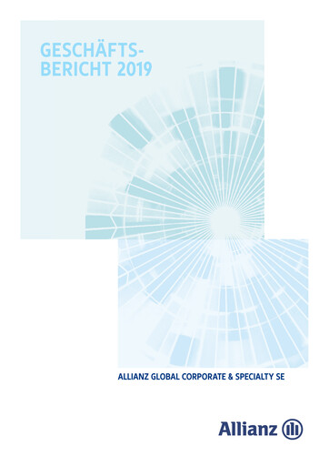 Thumbnail Allianz SE Annual Report 2019
