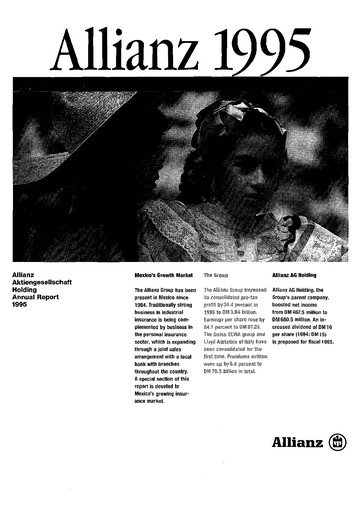 Thumbnail Allianz SE Annual Report 1995