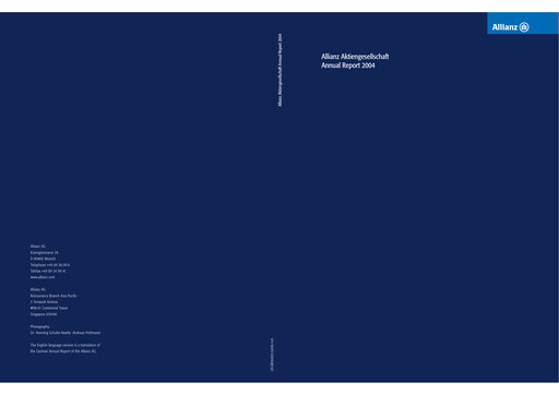 Thumbnail Allianz SE Annual Report 2004