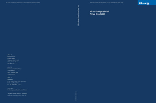 Thumbnail Allianz SE Annual Report 2005