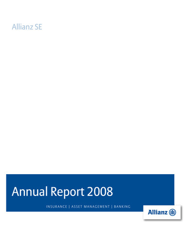 Thumbnail Allianz SE Annual Report 2008