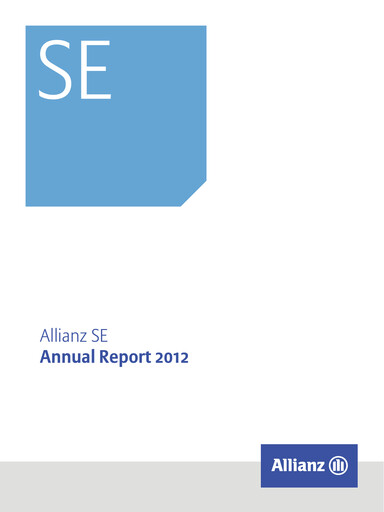 Thumbnail Allianz SE Annual Report 2012