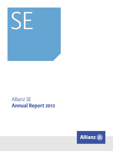 Thumbnail Allianz SE Annual Report 2013
