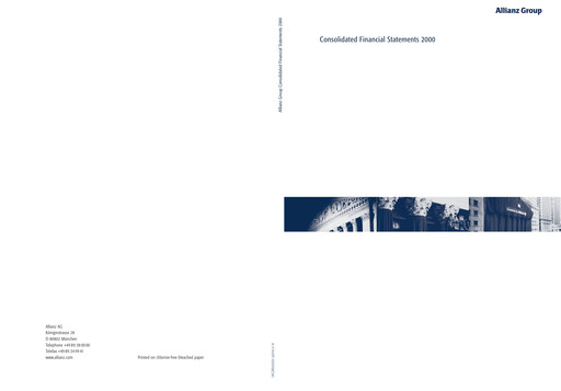 Thumbnail Allianz SE Financial Statement 2000