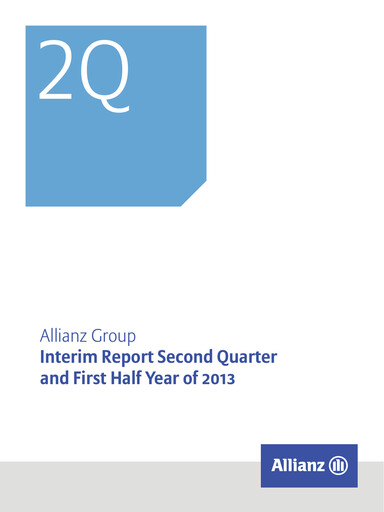 Thumbnail Allianz SE Half-year Report 2013-h1
