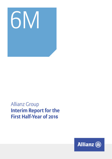 Thumbnail Allianz SE Half-year Report 2016-h1