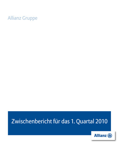Vorschaubild Allianz SE Quartalsbericht 2010-q1